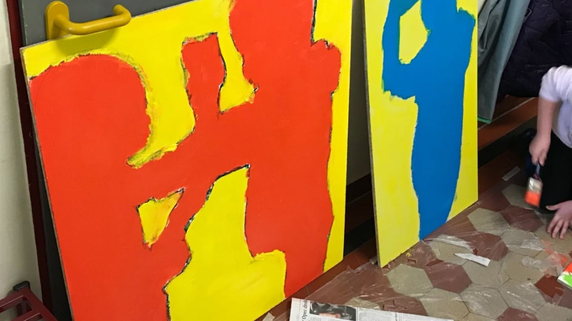 „Keith Haring“ am Kunstprojekt in den Klassen 4a und 4b