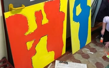 „Keith Haring“ am Kunstprojekt in den Klassen 4a und 4b