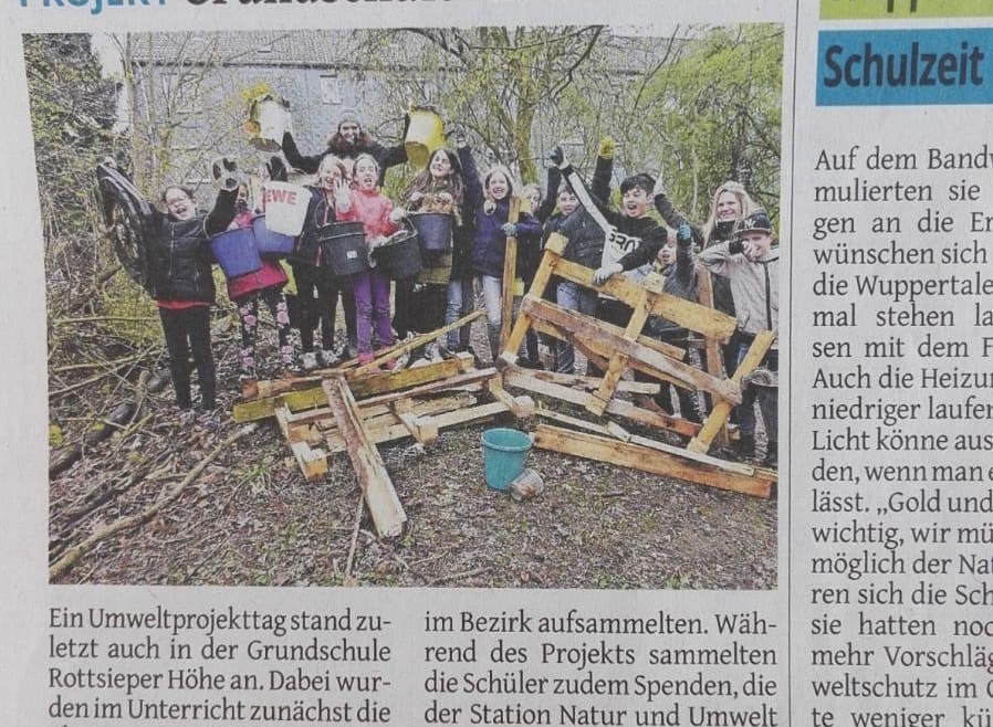 Die 4b in der Westdeutschen Zeitung