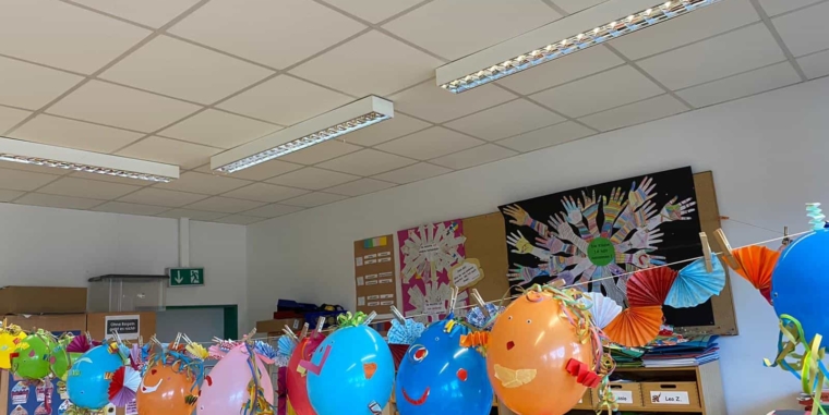 Die Clownsparade der Klasse 2A: