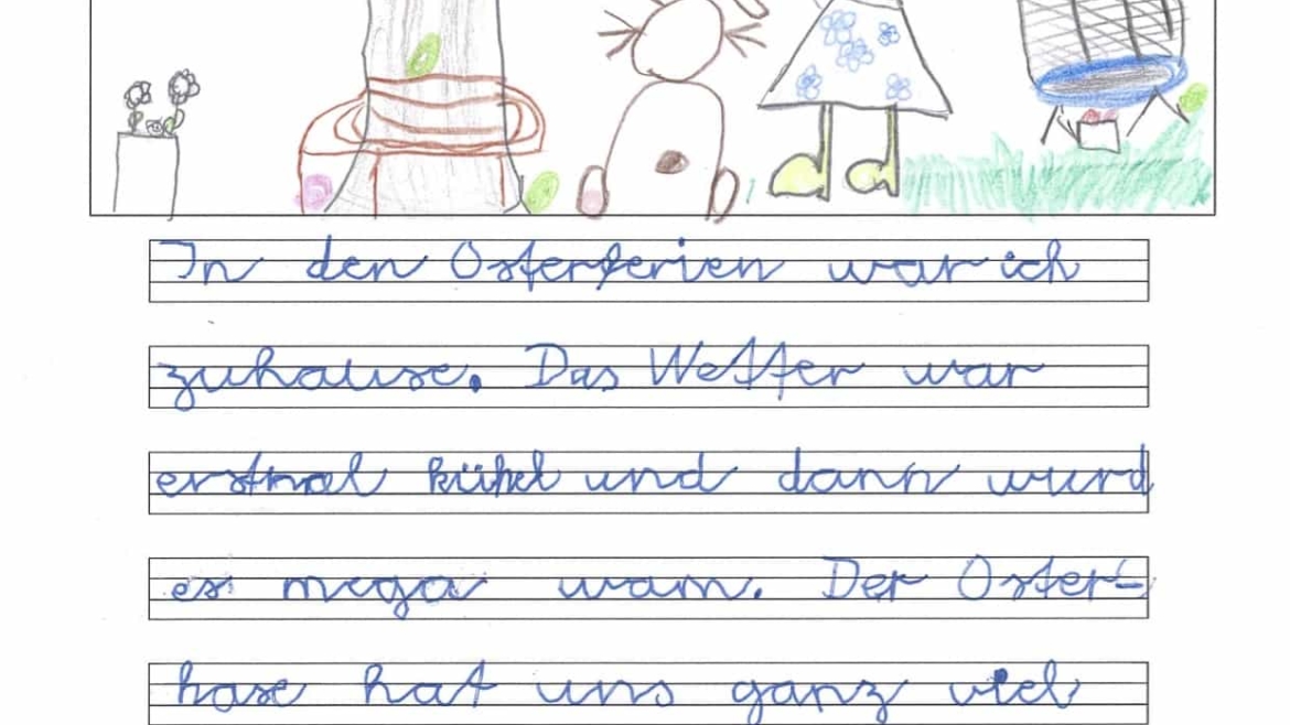 Meine Osterferien – Texte von Kindern aus der 2B