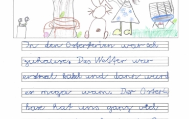 Meine Osterferien – Texte von Kindern aus der 2B