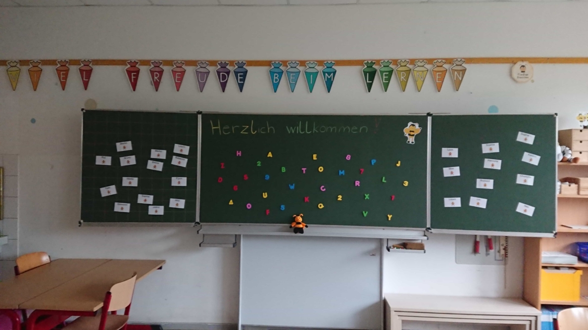 So sah es bei den Bienen der Klasse 1b zur Einschulung aus! Herzlich willkommen!