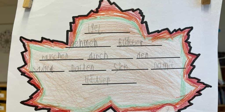 Herbst- Elfchen der ELMAR-Klasse 2a
